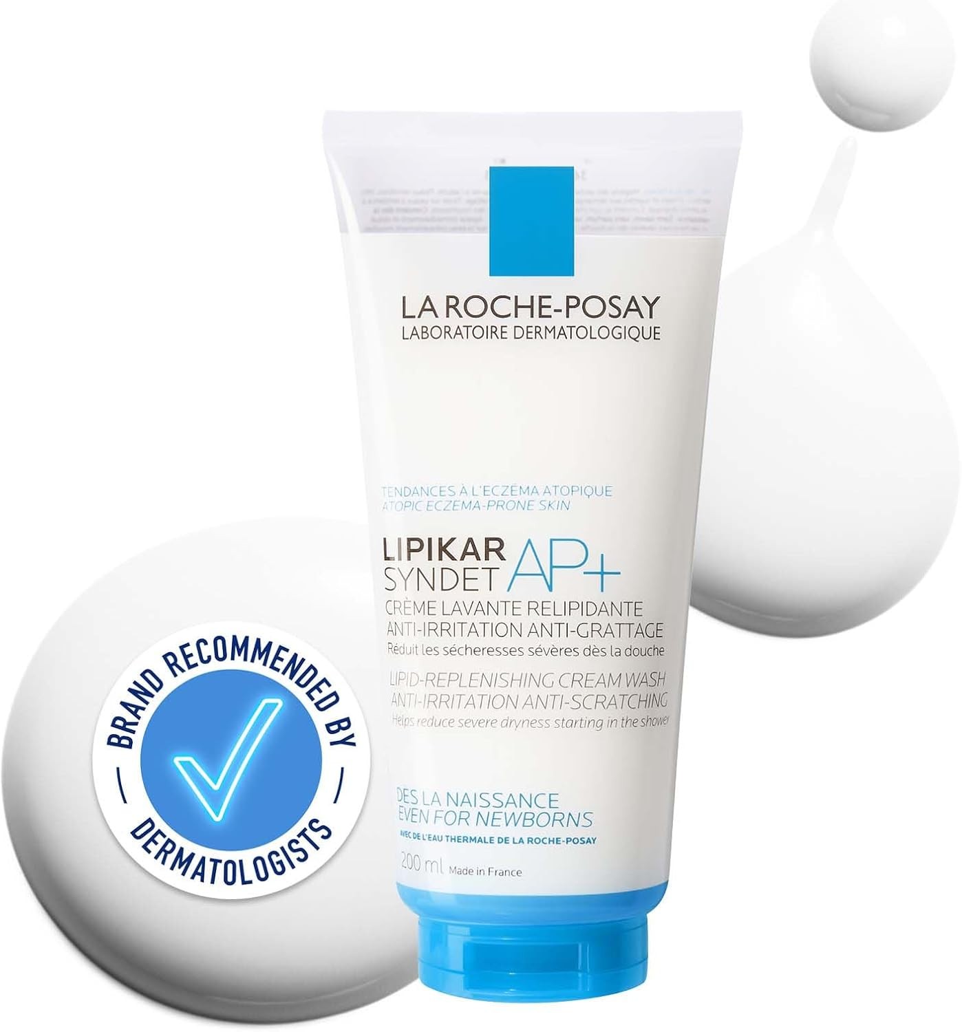 La Roche-Posay Lipikar Syndet AP+ Soothing Cream Wash For Eczema And Atopic Ski