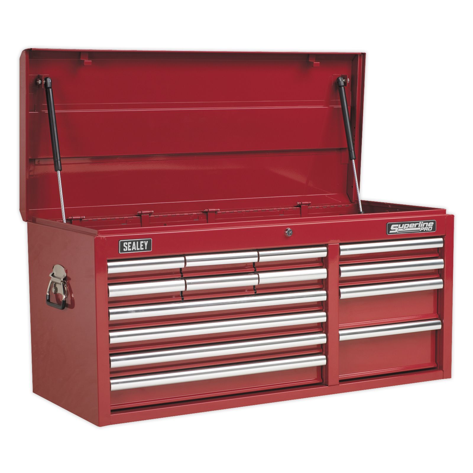 Sealey Topchest 14 Drawer with Ball Bearing Runners Heavy Duty - Red Chest