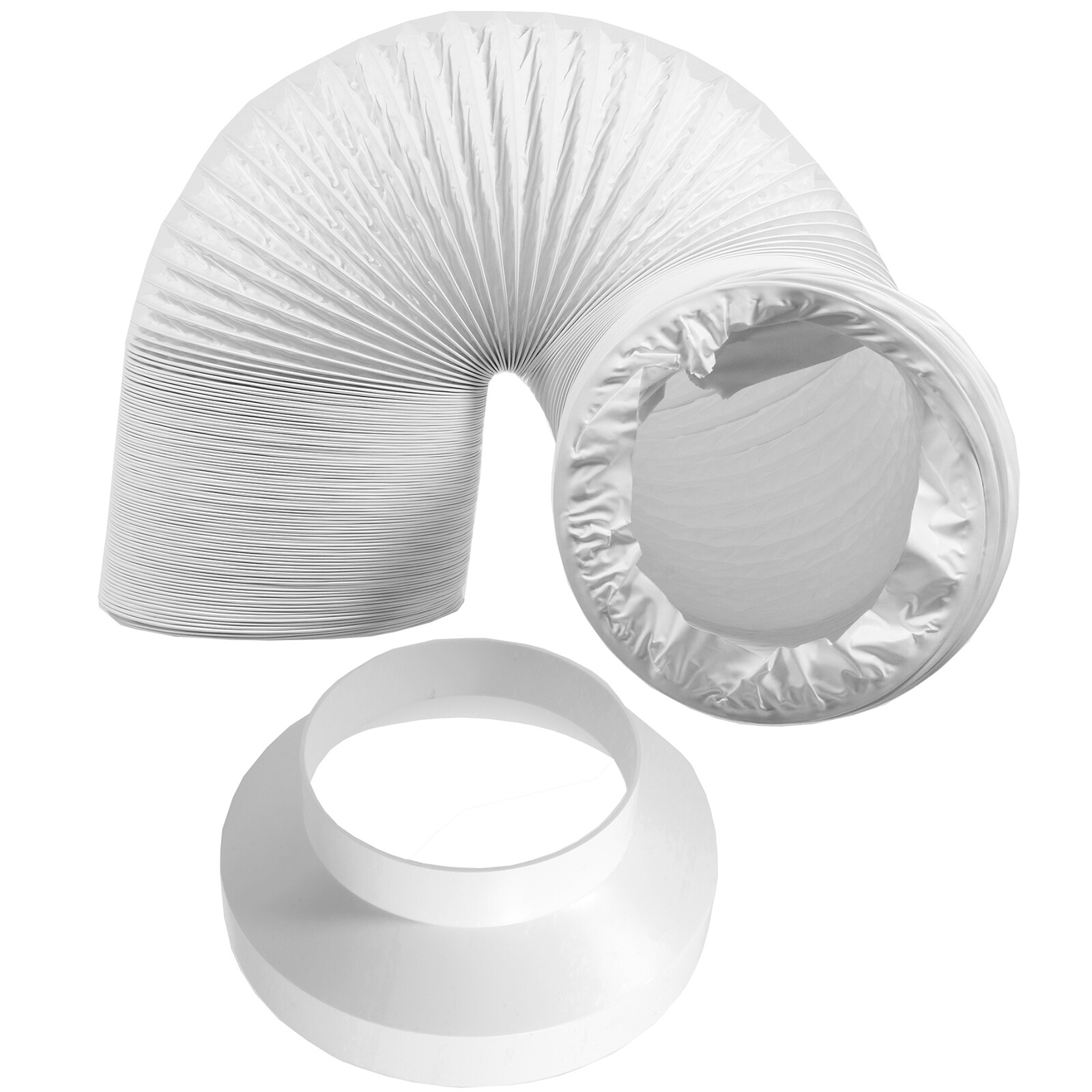 Cooker Hood Duct Hose Kit 152mm x 6 Metre Vent Pipe + 6" to 4" Reducer Adaptor