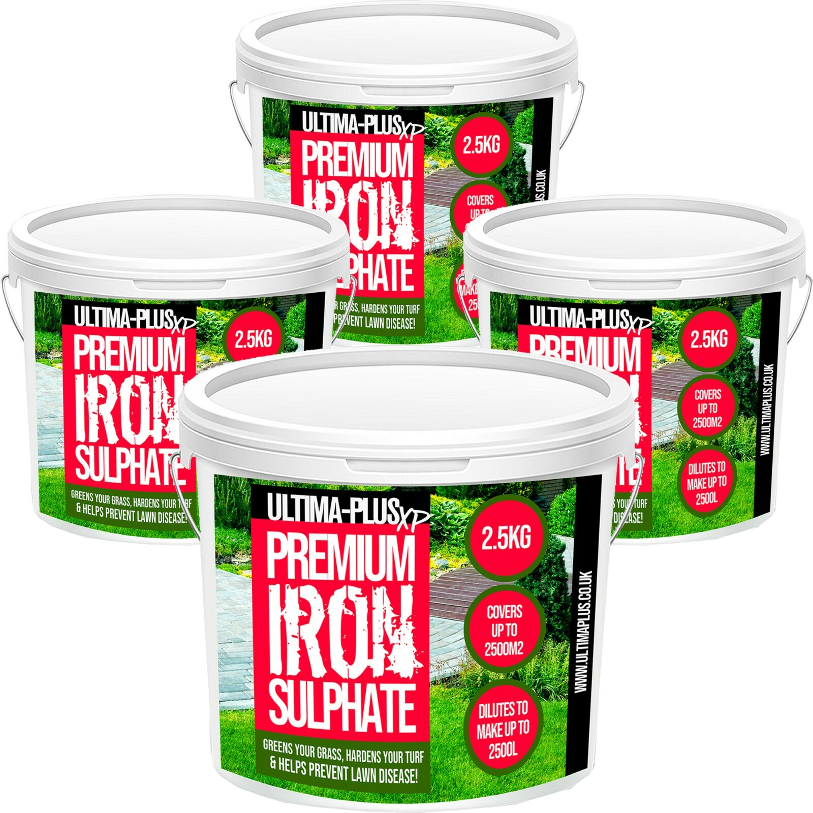 Ultima Lawn Fertiliser 10kg Pure Lawn Iron Tonic Sulphate Grass Feed 10000m2