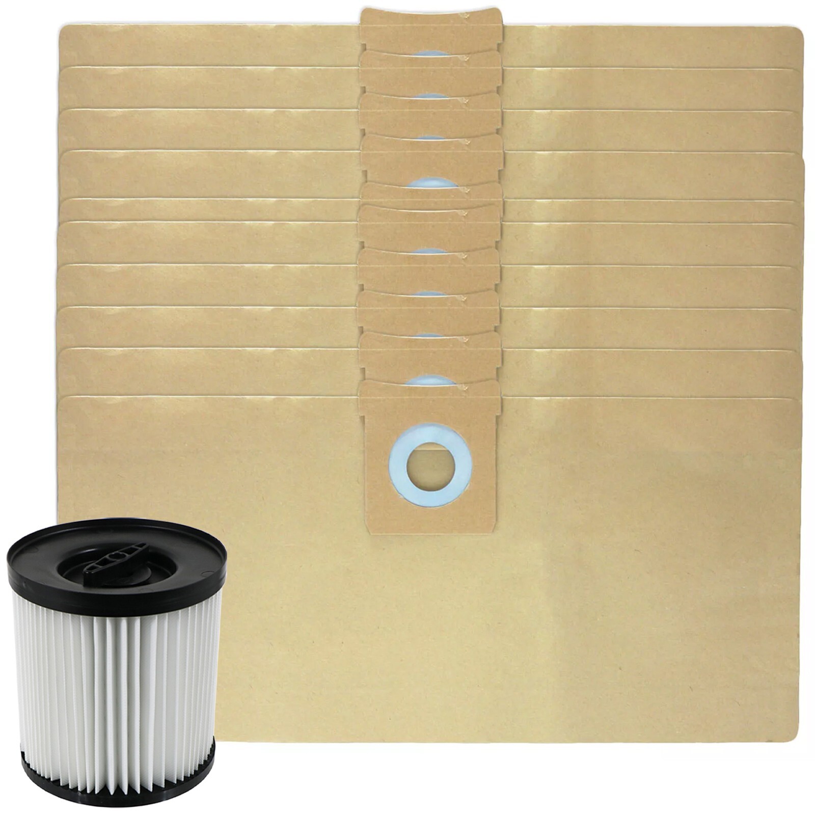 Filter for MAC ALLISTER MWDV16L-A MWDV20L-A MWDV30L-A 16L 20L 30L + 10 Bags