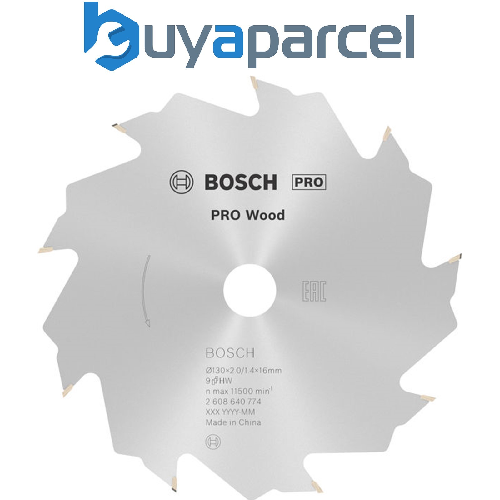 Bosch PRO Wood Circular Saw Blade 130 x 2 x 16 mm T9 2608640774