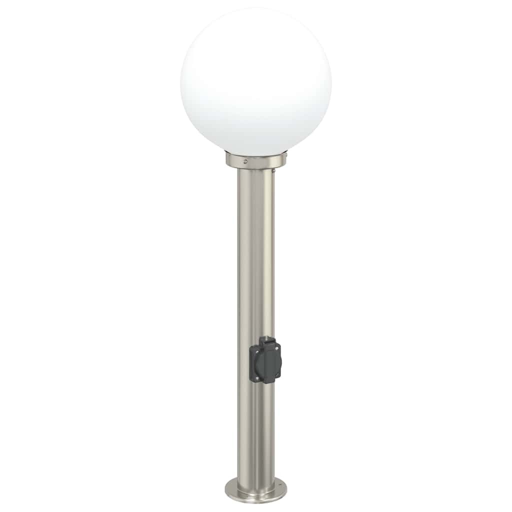 Bollard Light 80 cm Stainless Steel with Outlet Outdoor Garden vidaXL