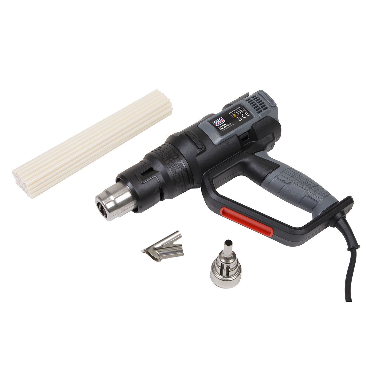 Sealey Plastic Welding Kit Including Hs102 Hot Air Gun Accessories/Equipment