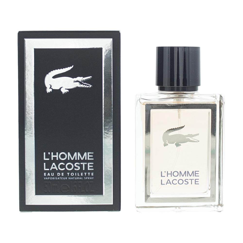 Lacoste L'Homme Eau de Toilette 50ml Spray For Him - Damaged Box