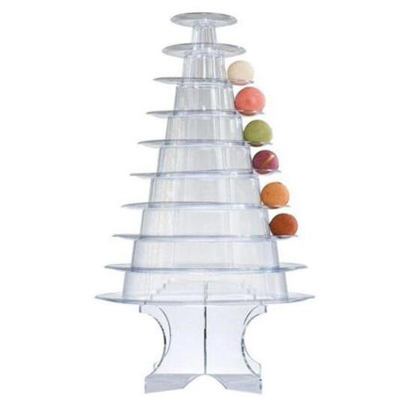 10 Tiers Macaron Tower Macaroon Display Stand Baby Shower Birthday Party6329