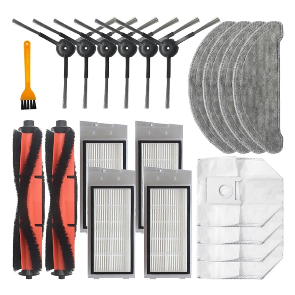 For Eve Plus SDJ01RM Robot Vacuum Cleaner Main Side Brush Hepa Mop Dust8124