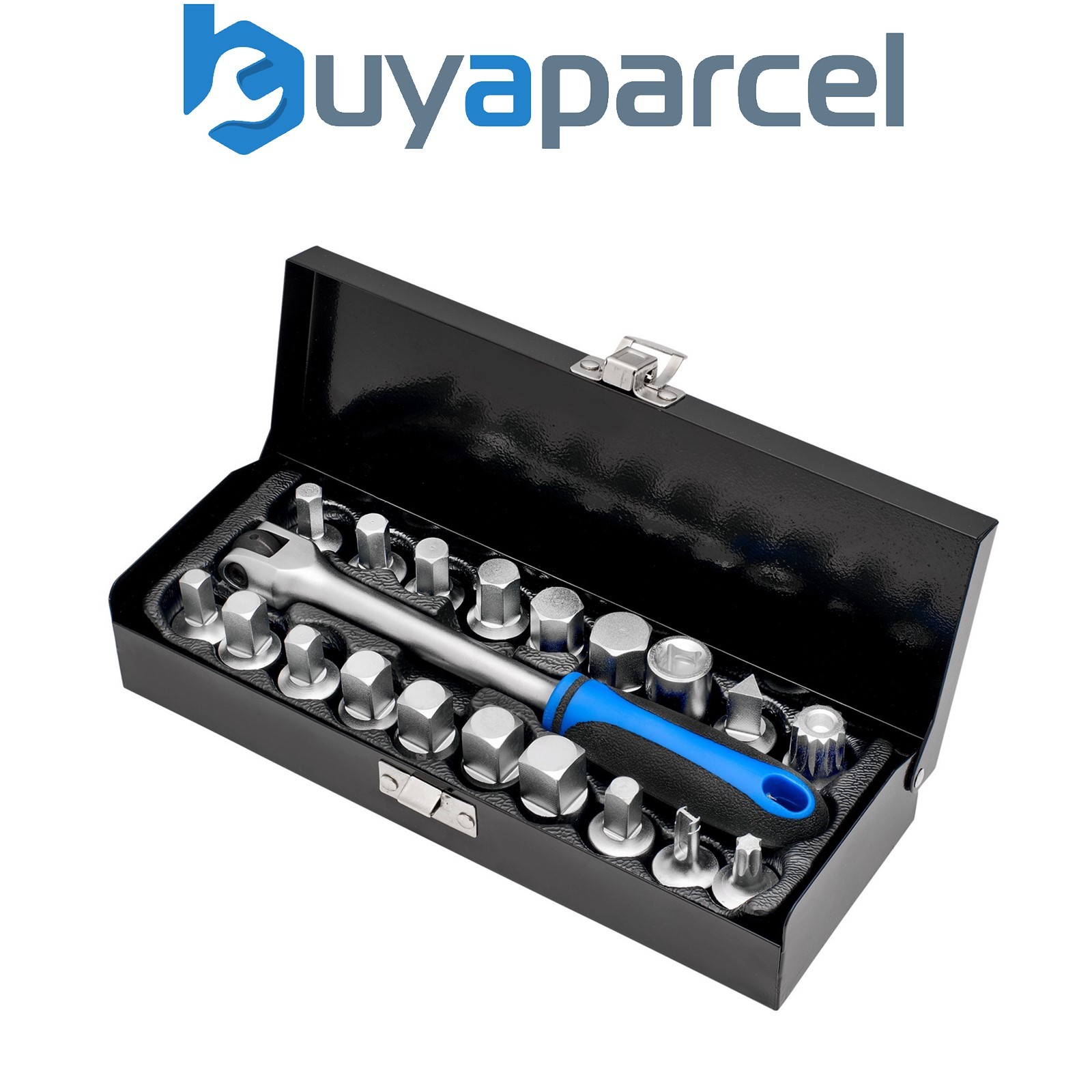 Draper 12396 Oil Drain Sump Plug Key Set, 3/8" Sq. Dr. (20 Piece)