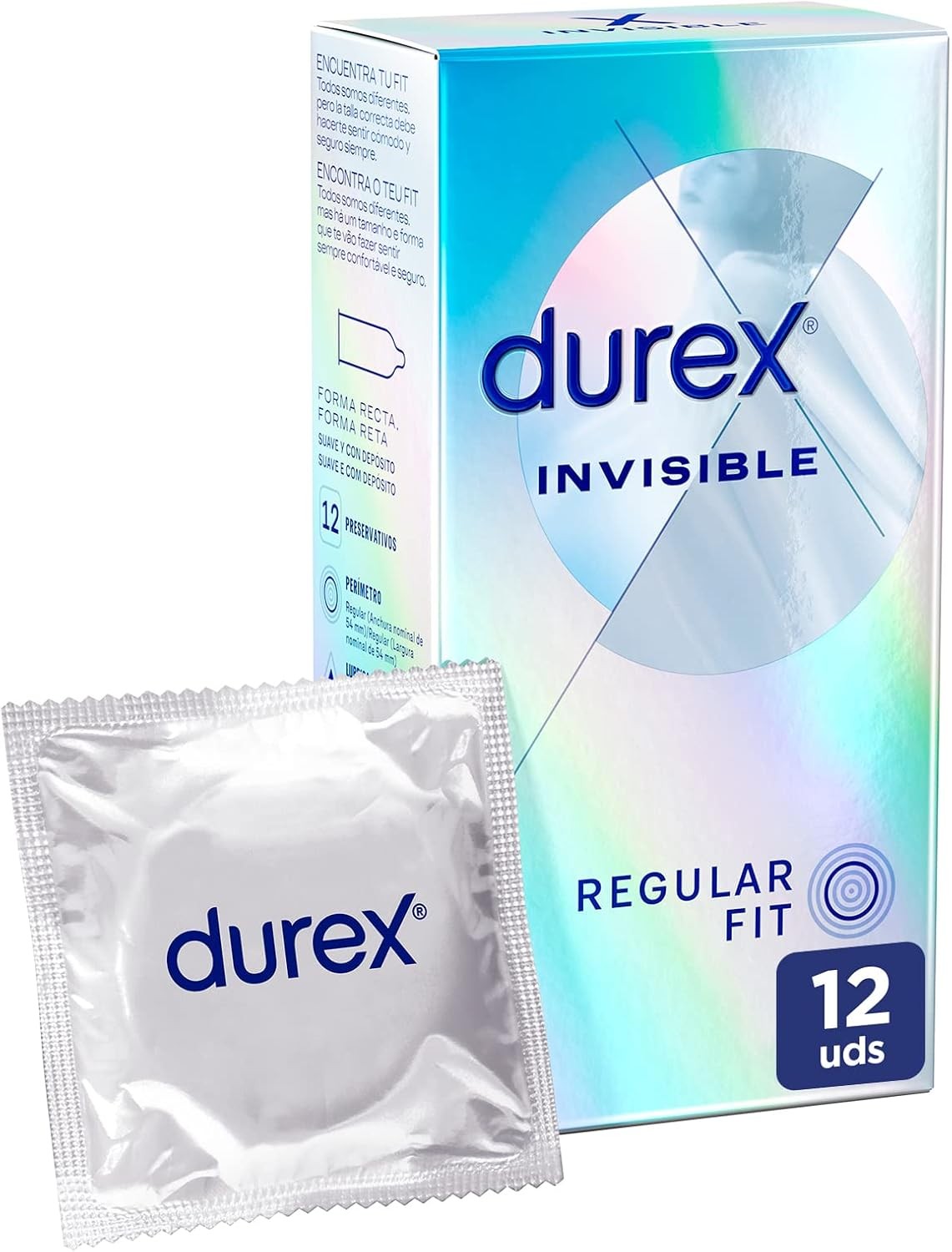 Durex Extra Lubricated Invisible Condoms - 12 Condoms