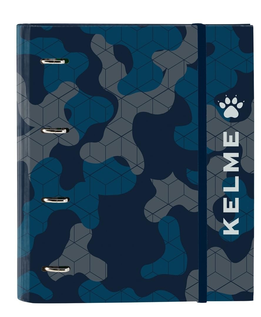 Safta KELME EPIC – Folder 4 Rings of 35 cm with 100 A4 Sheets, Ideal for Childre
