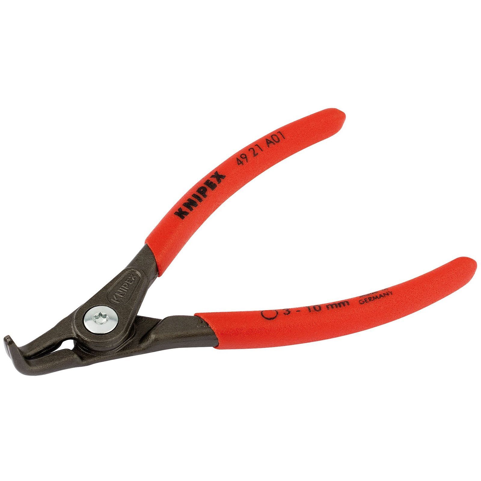 Draper 1x 130mm 90 Degree External Straight Tip Circlip Pliers 3 - 10mm Capacity