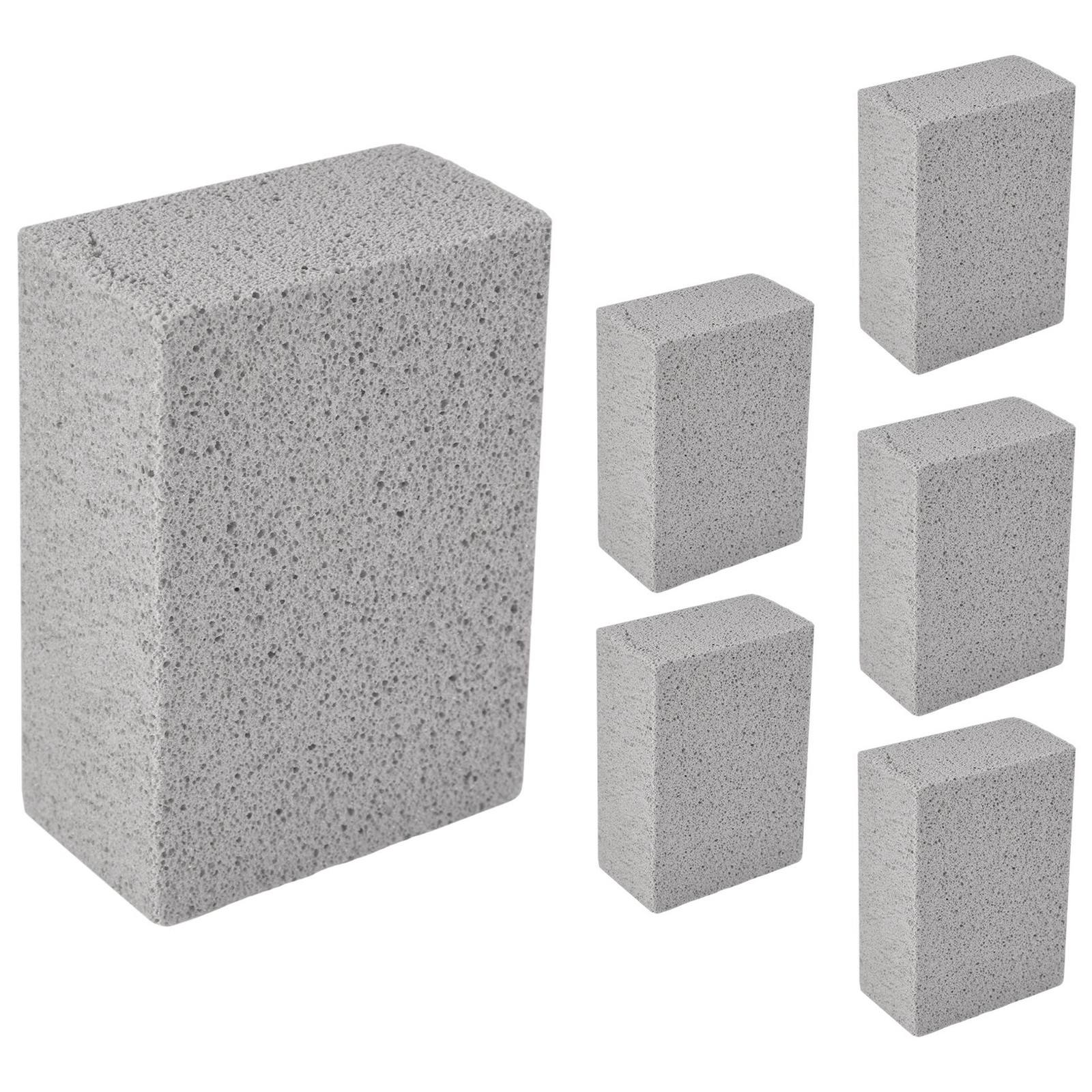 2X(6Pcs BBQ Grill Clean Brick Barbecue Cleaning Stone BBQ Racks Stains9080