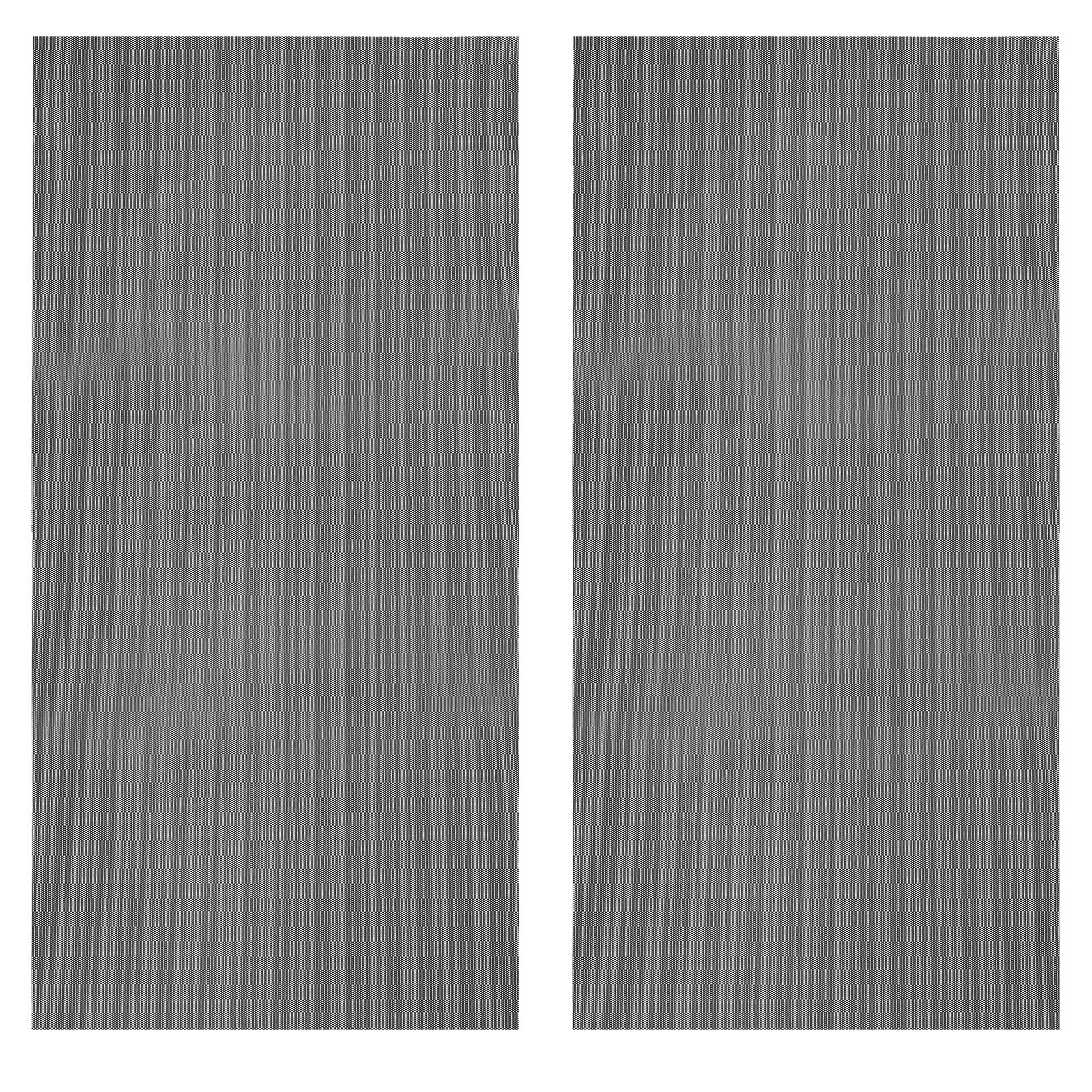 PC Fan Dust Mesh 39.4"x19.7" 1.5mm Hole, 2 Pcs Dust Filter Black