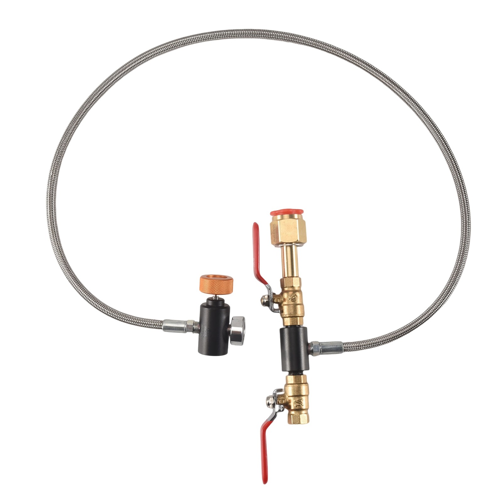 G1/2 CO2 Cylinder Refill Adapter Hose, CO2 Refill Station Connector Kit for5014