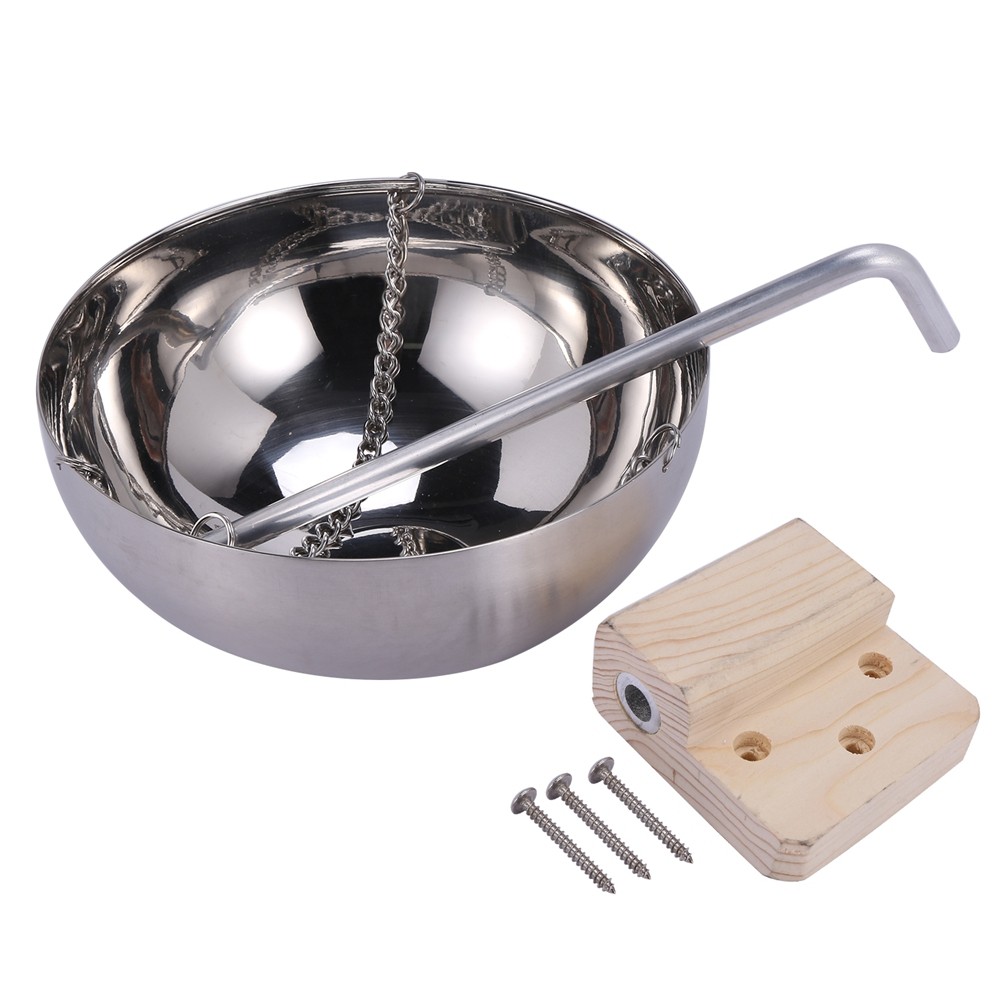 20CM Steam Room Stainless Steel Sauna Bowl Bowl Essential Oil Bowl Sauna7714