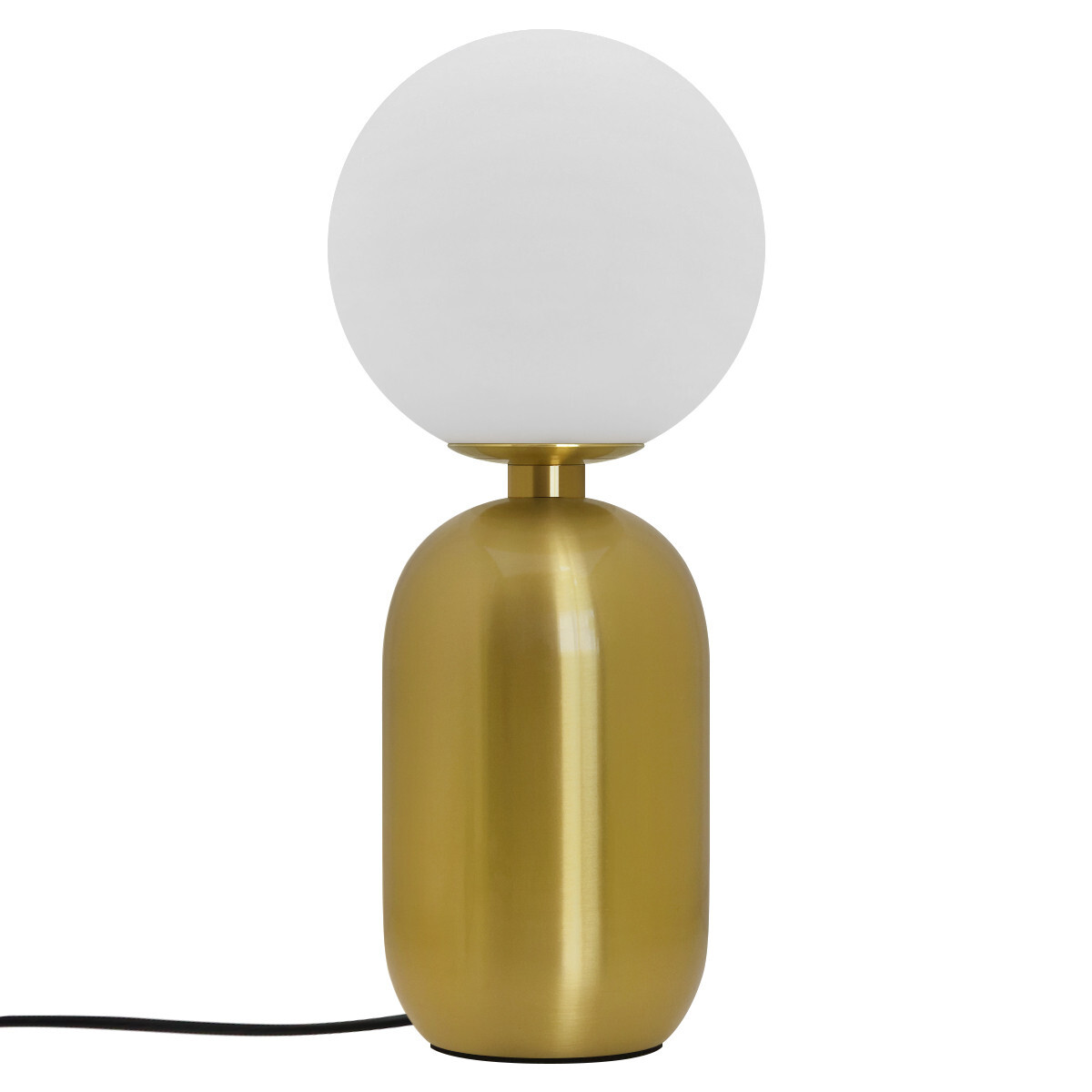 Antique Brass Table Lamp Frosted Glass Globe Shade Bedside Light T514