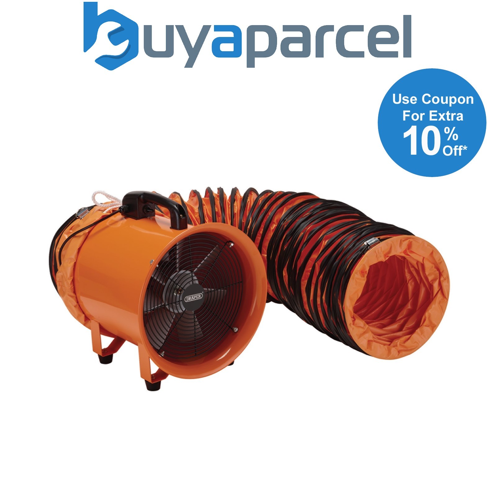 Draper 20046 230V Air Mover Ventilator, 12"/300mm, 350W