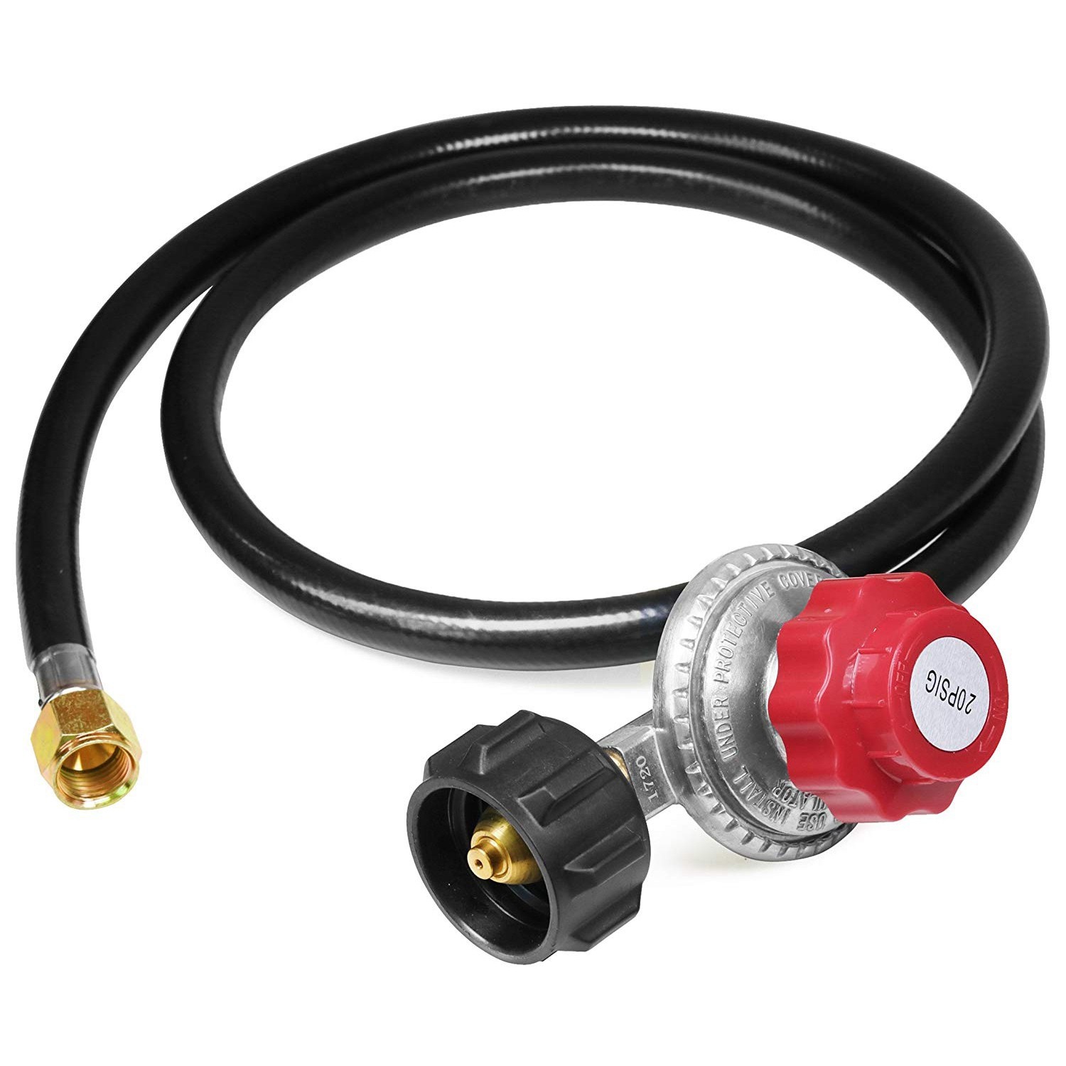2X(High Pressure Propane 0-20 Psi Adjustable Regulator With 4Ft Qcc1/Type13126