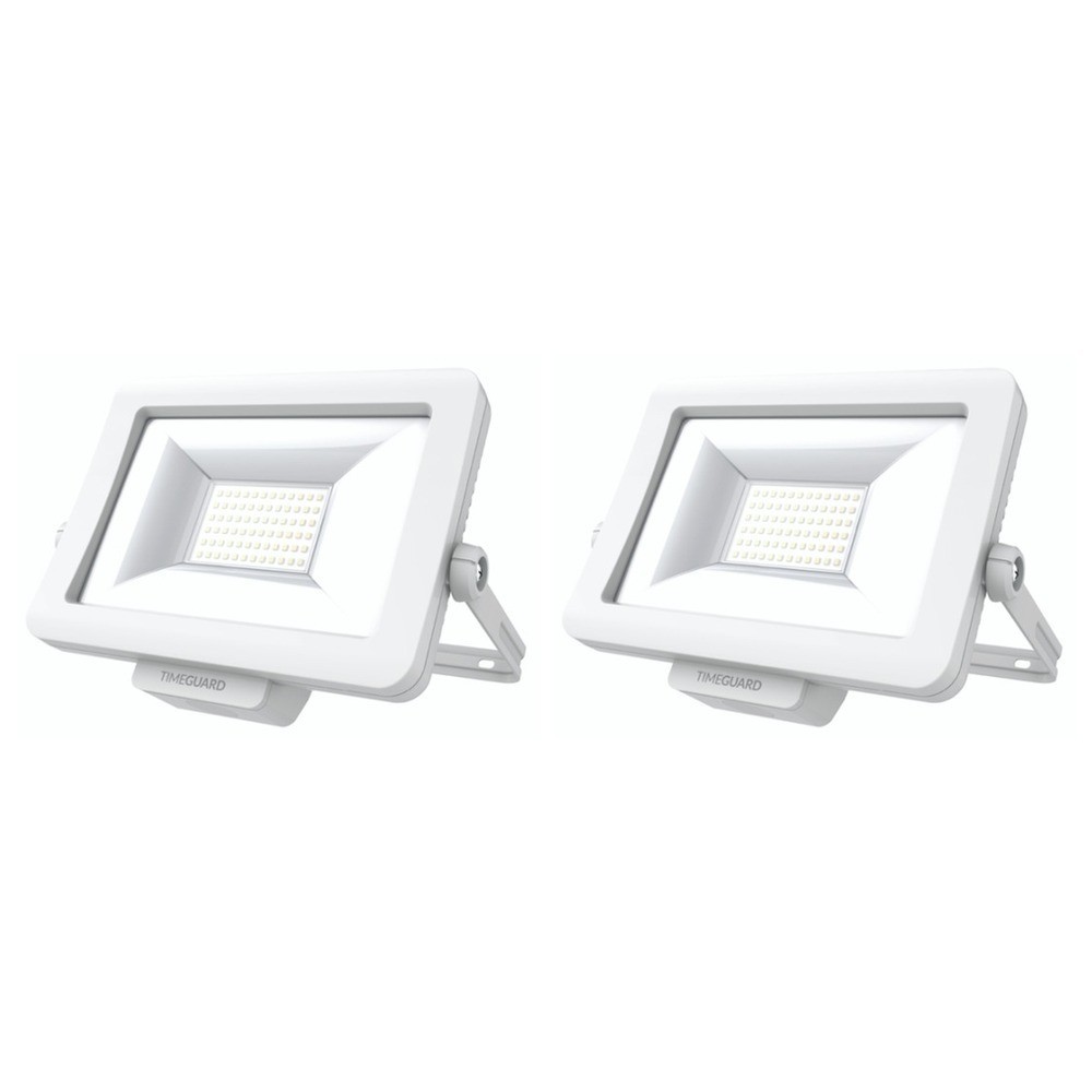 2 x Timeguard LEDPRO30WH Professional LED Floodlight Fittings - 30W (White)