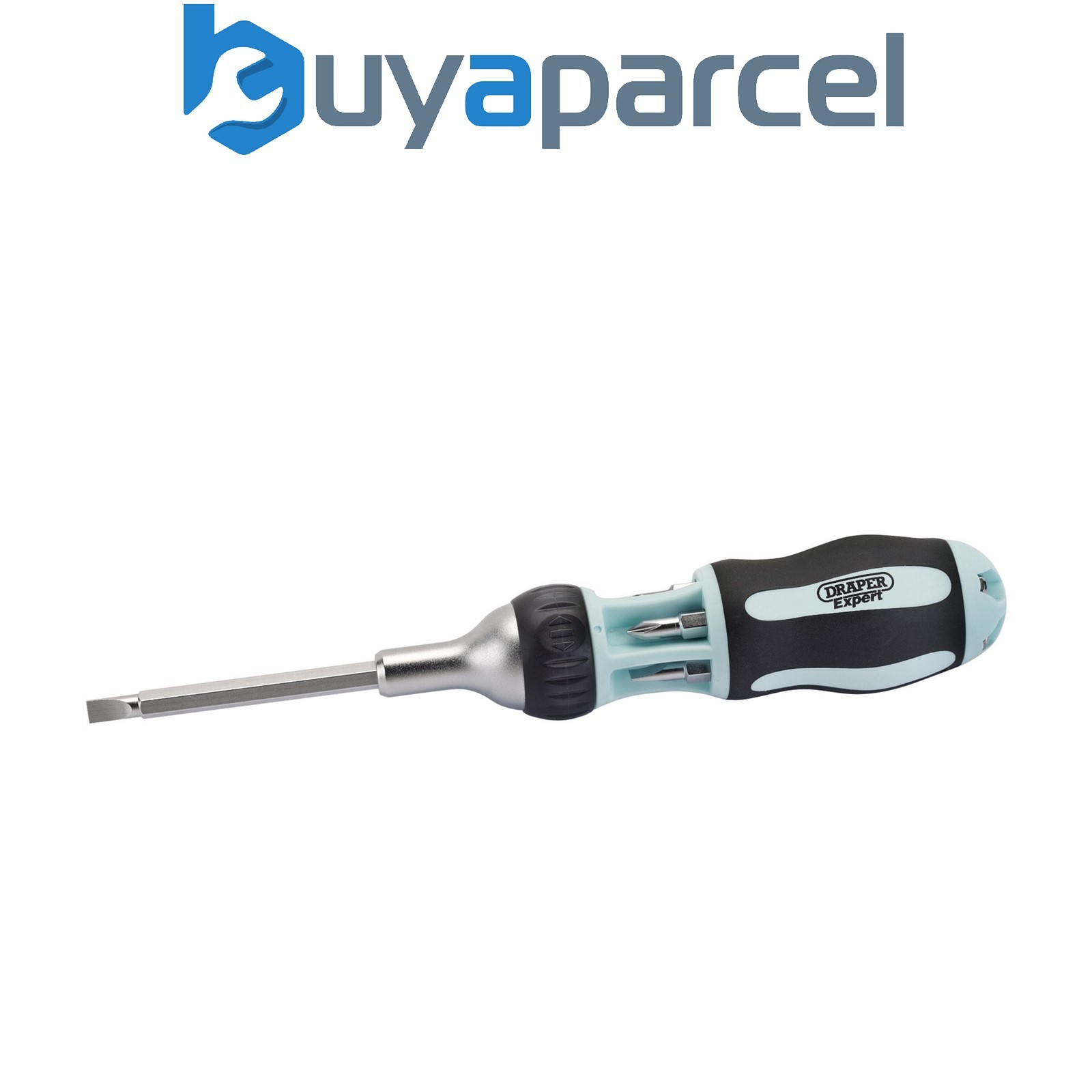 Draper 83721 Draper Expert Soft Grip 7 in 1 Ratcheting Screwdriver and Bit Set