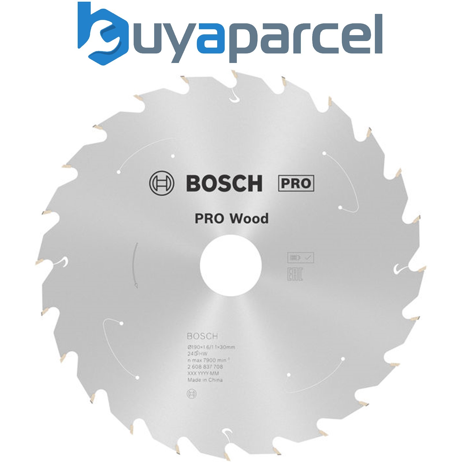 Bosch PRO Wood cordless Circular Saw Blade 190 x 1.6 x 30 mm T24 2608837708