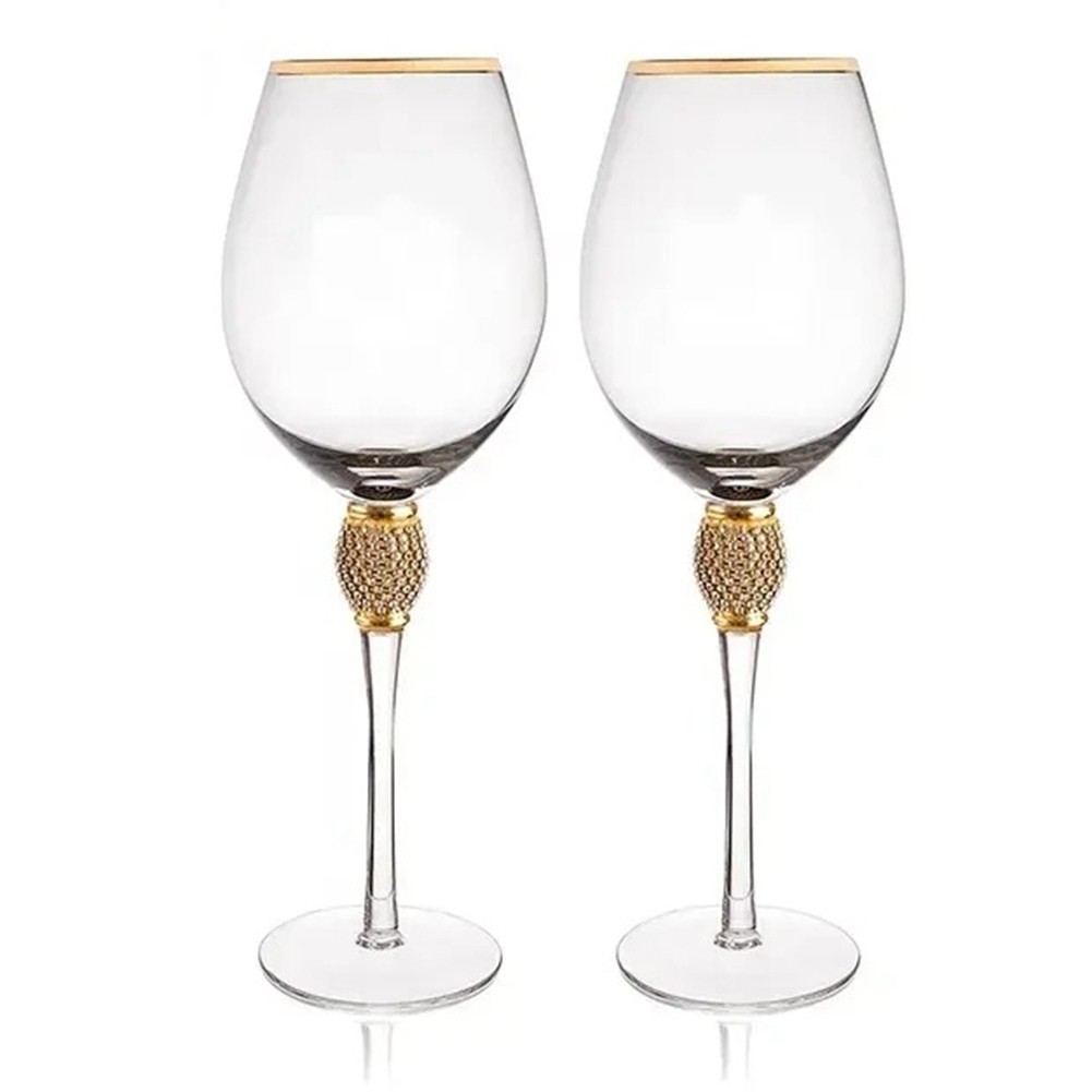 Wine Glasses Long Stem Champagne Flutes Cocktail Glass 2Pcs Red Wine Glass J6B2