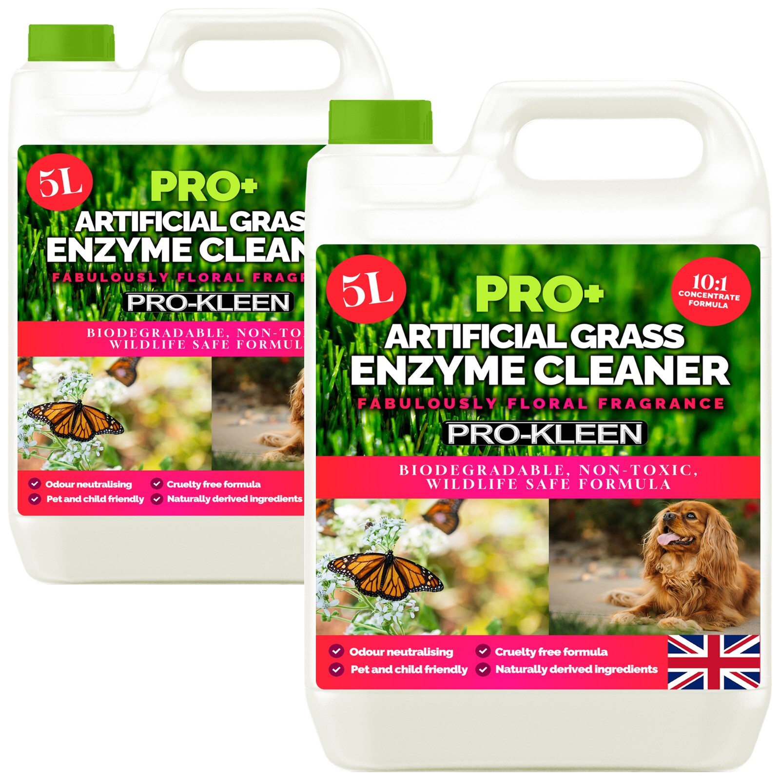 ProKleen Artificial Grass Probiotic Floral Cleaner Deodorise Animal Safe Pet 10L