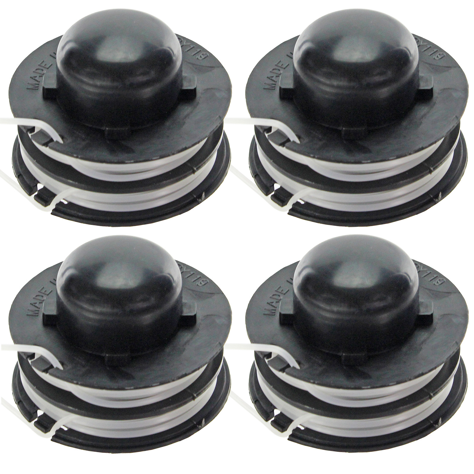 Dual Feed Strimmer Line Head for Spear & Jackson GT300 GT350 Garden Trimmers x 4