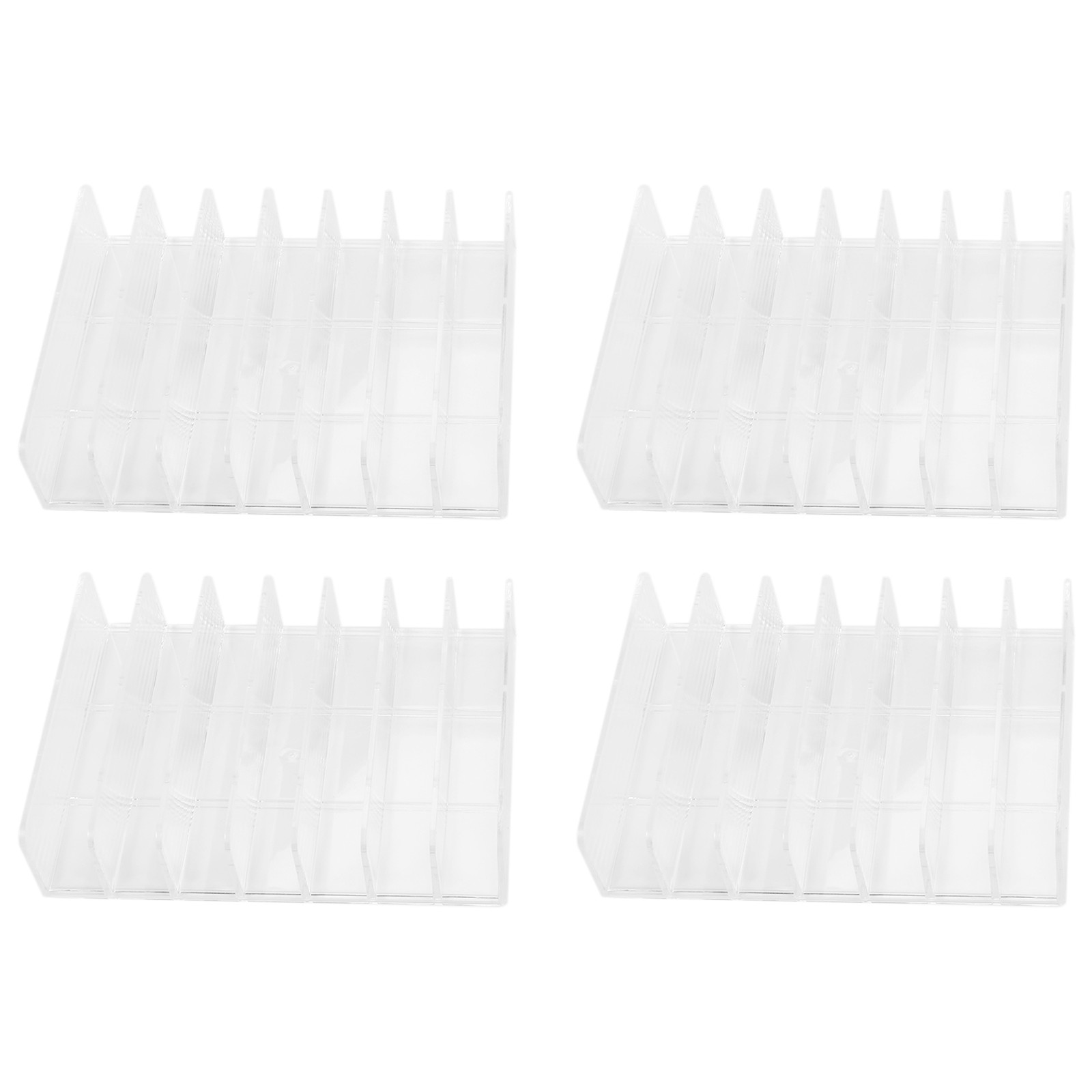 4 Pcs Clear Acrylic CD Holder with Tackable CD DVD Display Rack CD Storage6267
