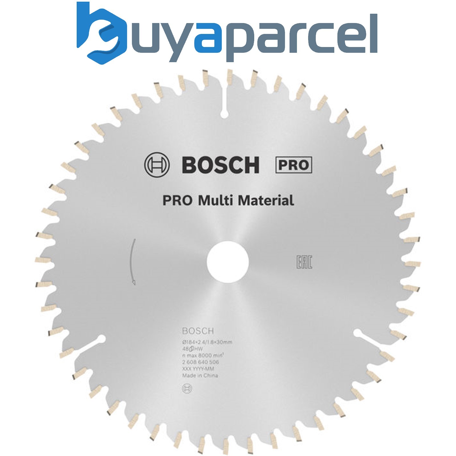 Bosch PRO Multi Material Circular Saw Blade 184 x 2.4 x 30 mm 2608640506