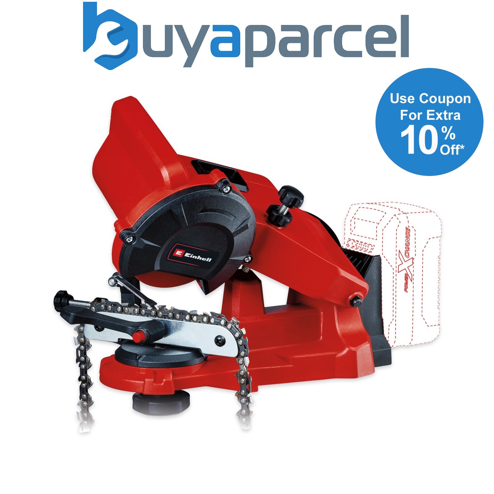Einhell 18v Cordless Chain Sharpener Power X-Change GE-CS 18 Li-Solo 4499940