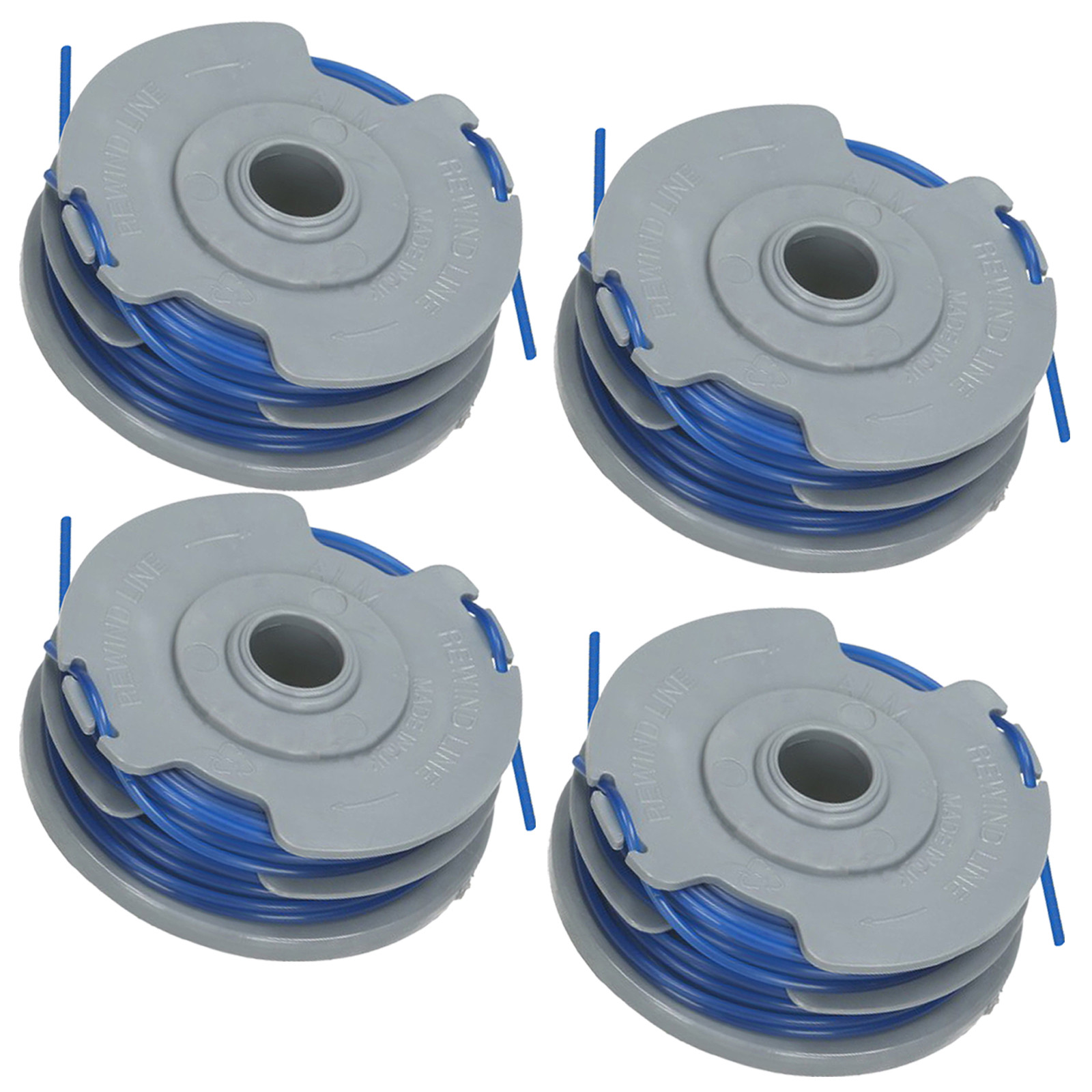 Double Twin Line & Spool for FLYMO CONTOUR 500 650 700 Trimmer Strimmer x 4