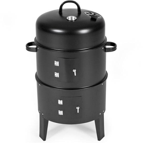 Garden Grill + Smoker Charcoal Grill Chrome Grill Rack Smoker Barrel Grill