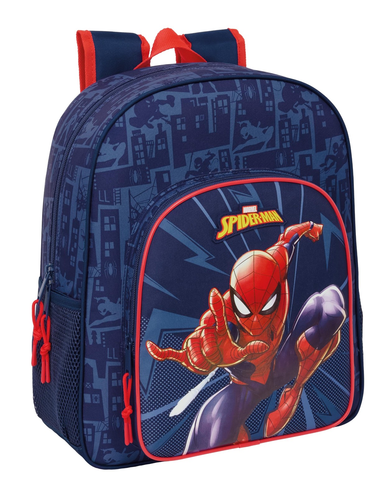 SPIDERMAN – Children's School Backpack, Adaptable to Trolley, Ideal for School C