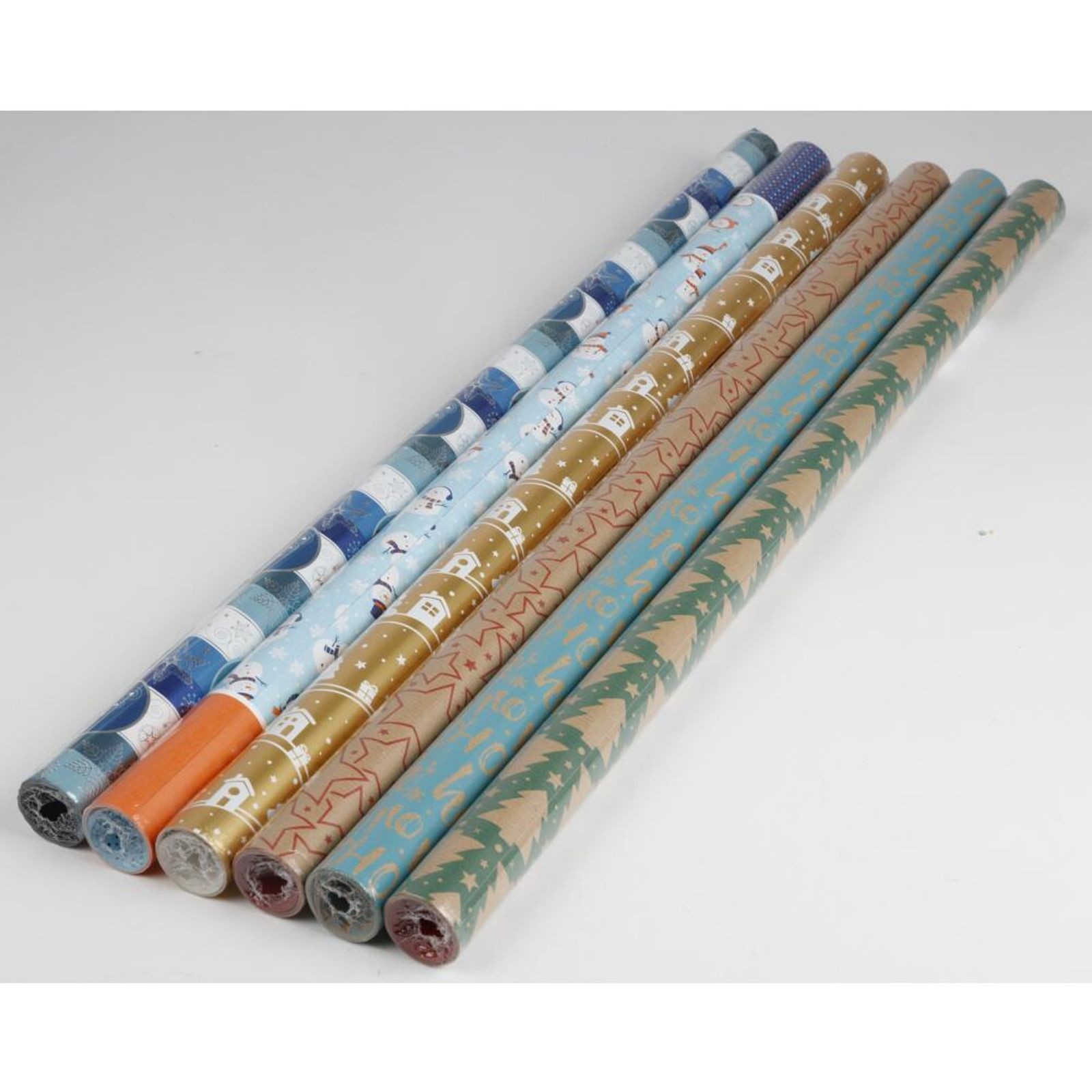 60X Gift Wrap Christmas Metallic Foil Various Designs Christmas Decoration