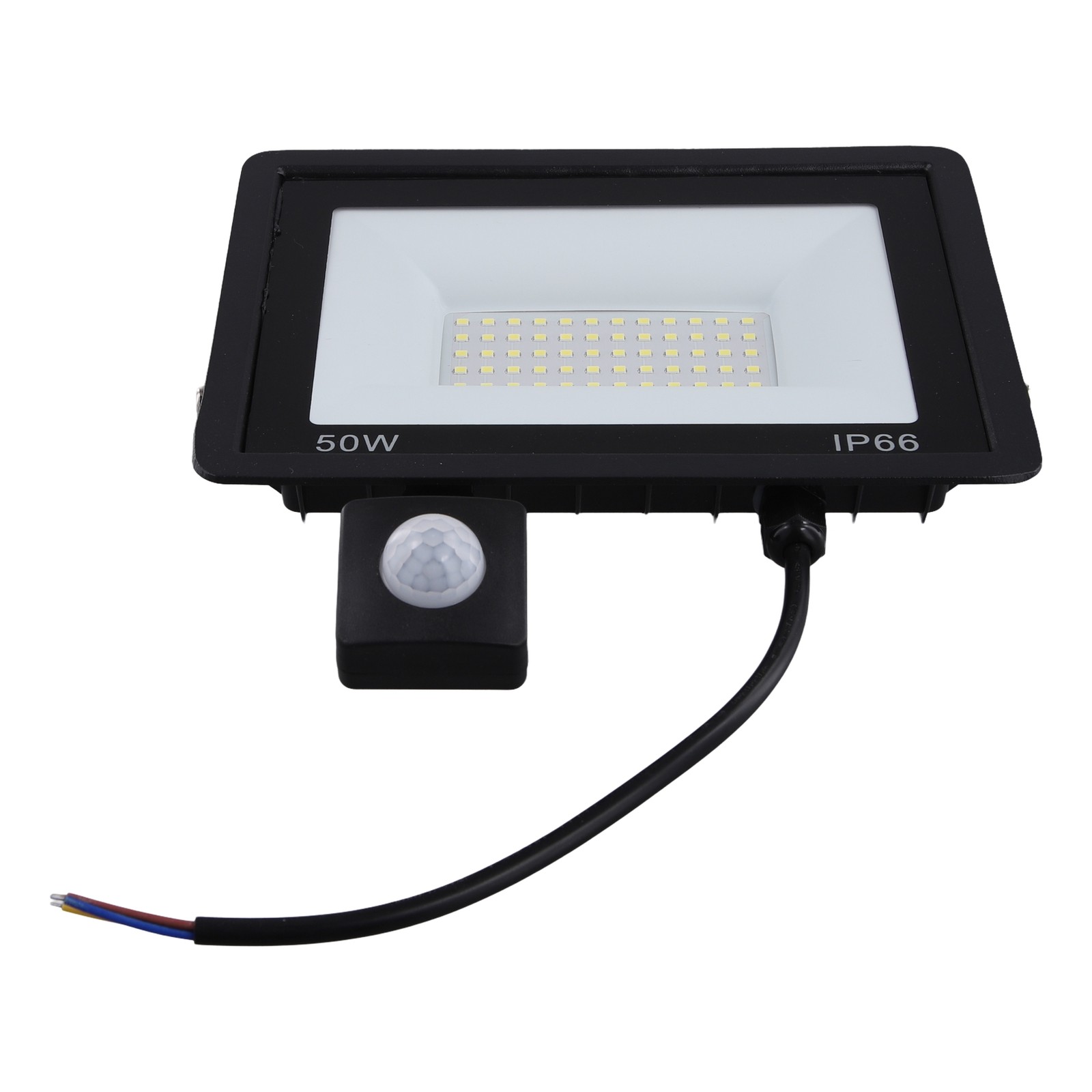 Sensor LED Flood Light 50W, Induction Spotlights IP66 Ideal for Street,1585