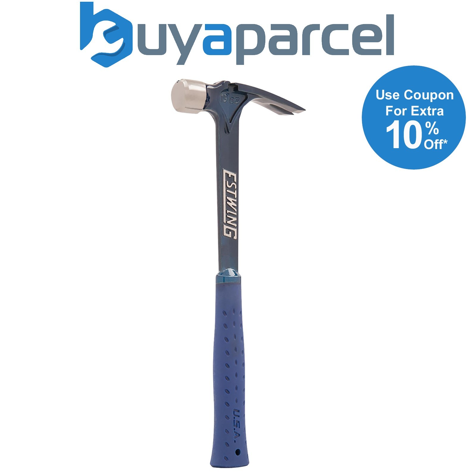 Draper 23593 Estwing E6-19S Ultra Series Smooth Face Framing Hammer, 19oz/538g,