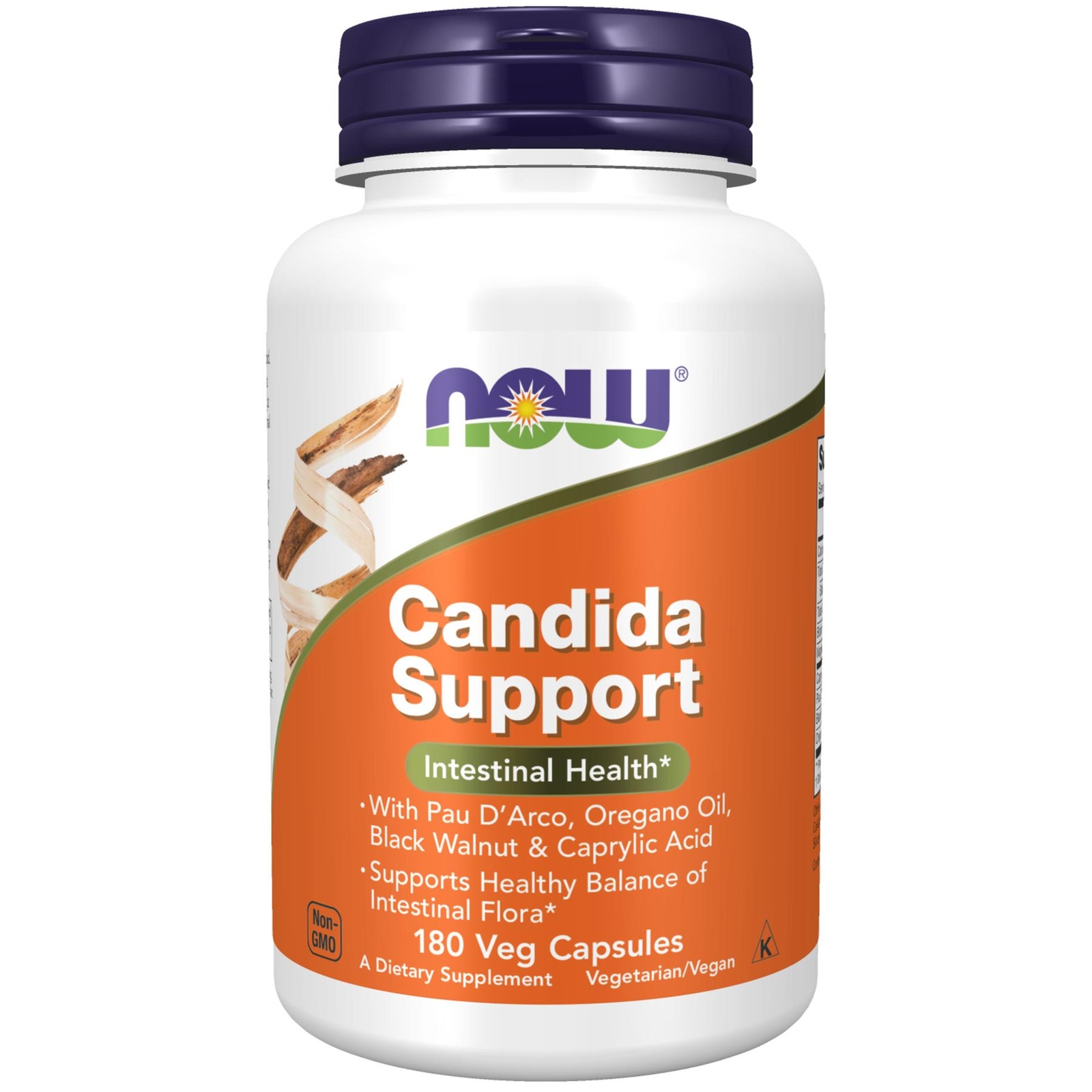 NOW Foods Candida Support 180 Veg Capsules, Intestinal Health, Gut, Oregano Oil