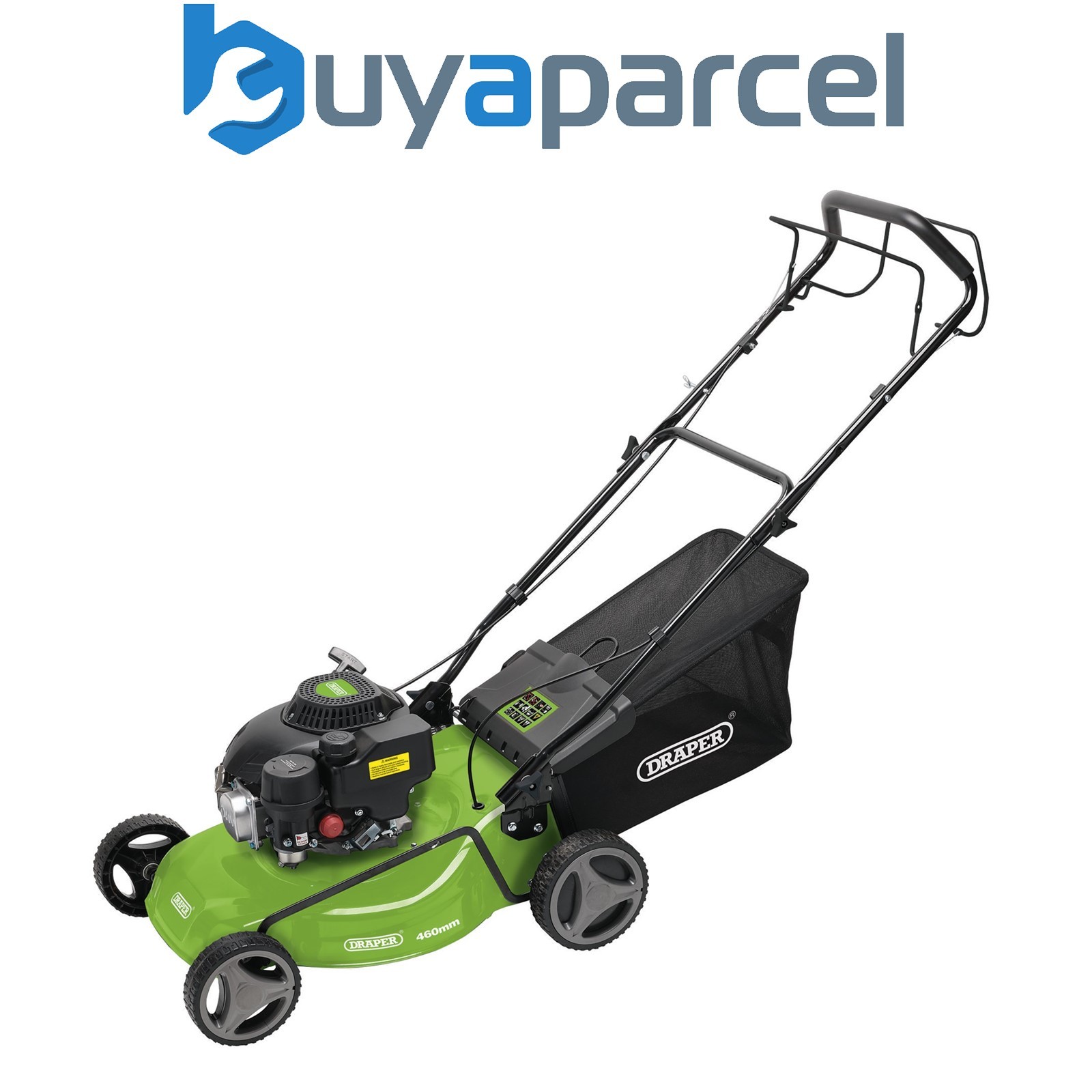 Draper 08672 Self-Propelled Petrol Lawn Mower, 460mm, 150cc/3.6HP