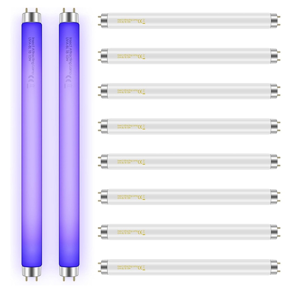 10 Pack Bug Zapper Replacement Light Bulbs 10W for 20W Indoor Bug Zapper,8262