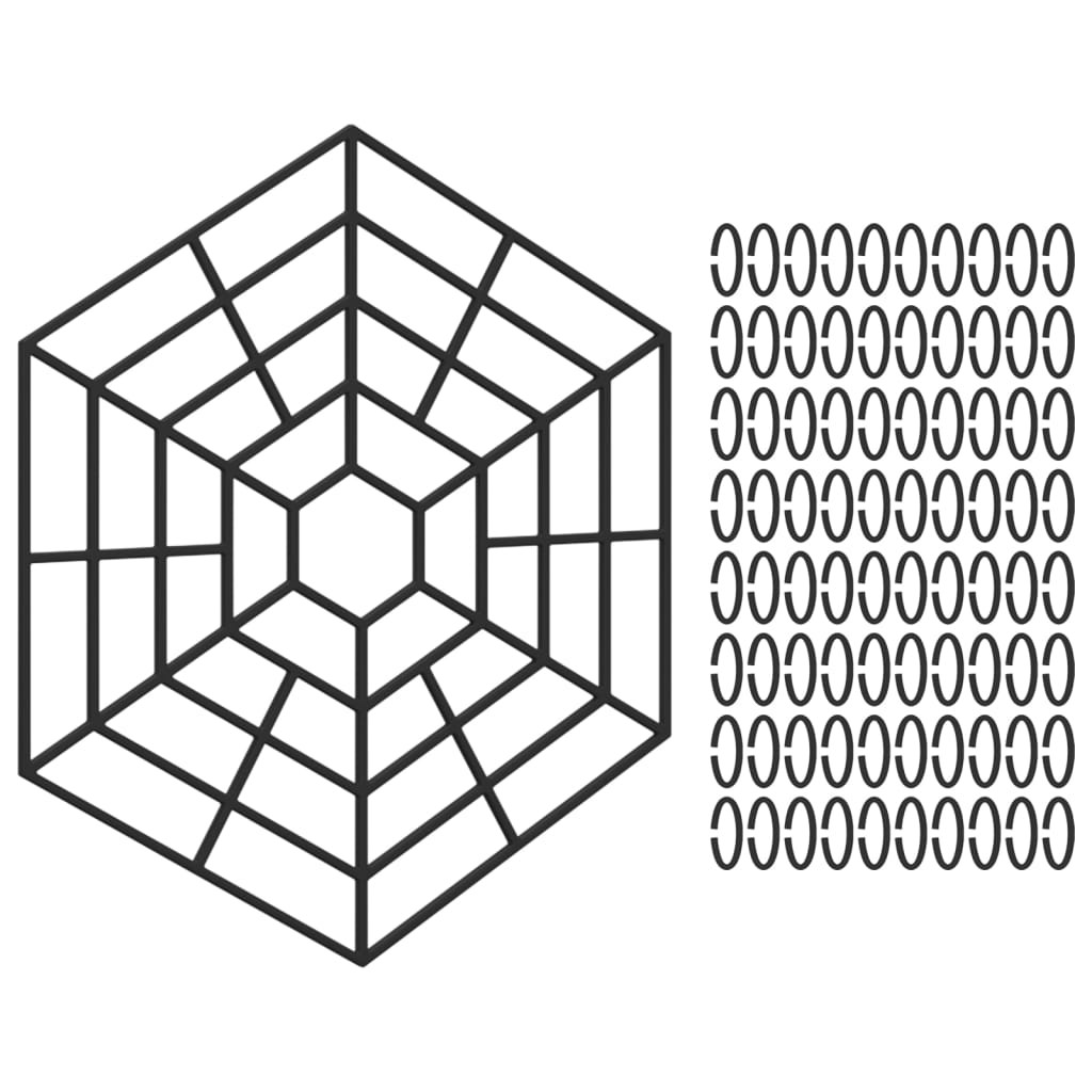 40x Pond Protections Black Polypropylene Fish Protector Guard vidaXL