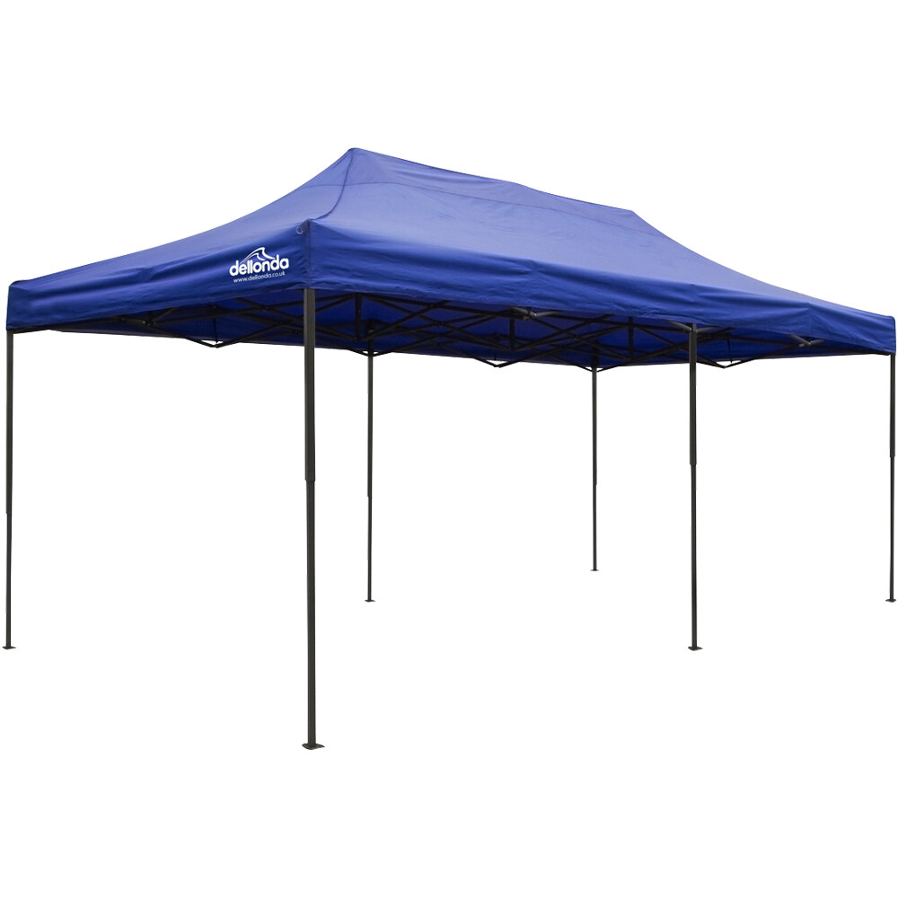 3x6m Pop-Up Gazebo - BLUE Heavy Duty Frame & Water Resistant - Garden Pavillion