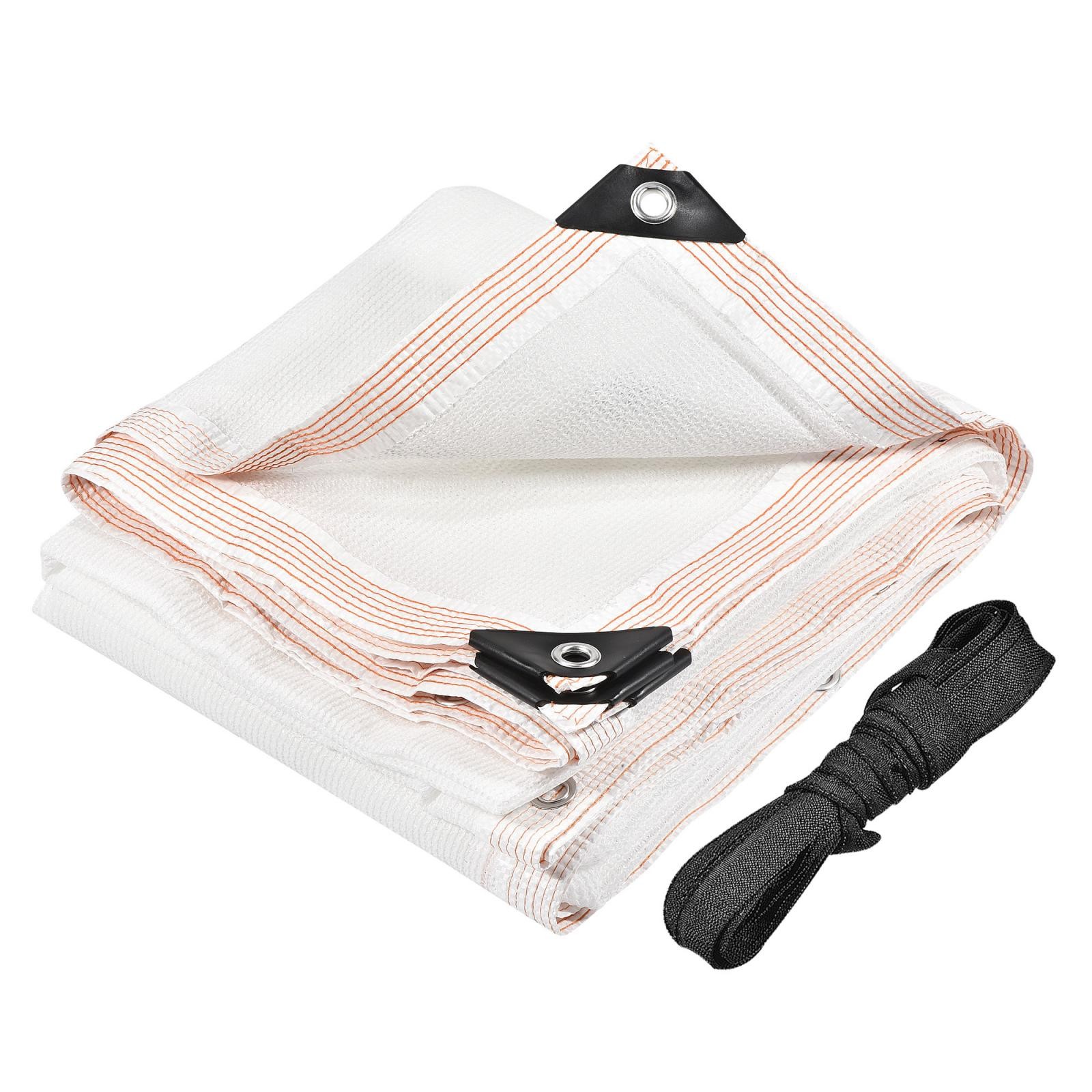 3x2m Garden Plants Shade Cloth w Grommet Cord Mesh Sunshade Cover Net, White