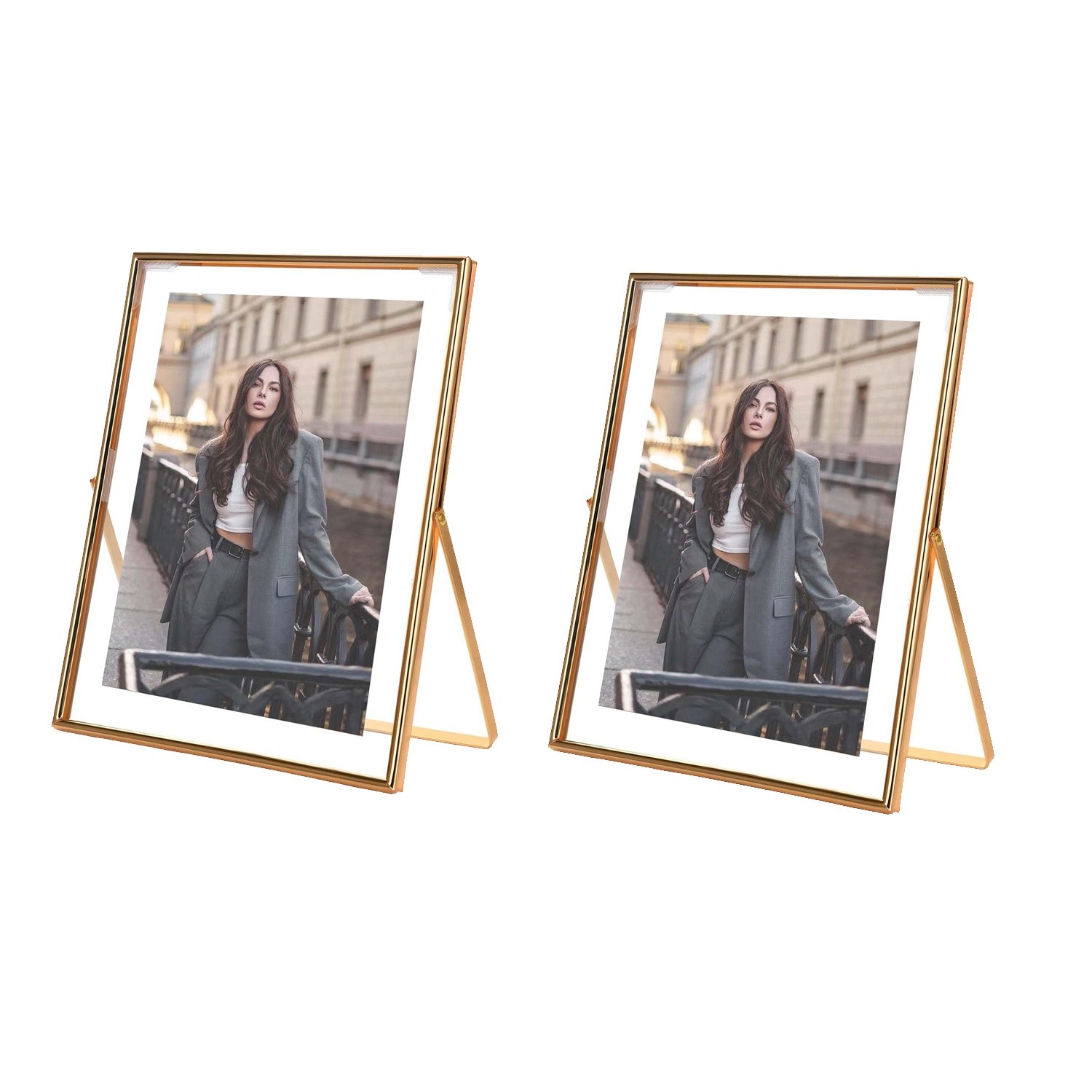 Metal Picture Frame 8X10, for Multiple Photo Sizes (6X8, 5X7,8X10), Real7331