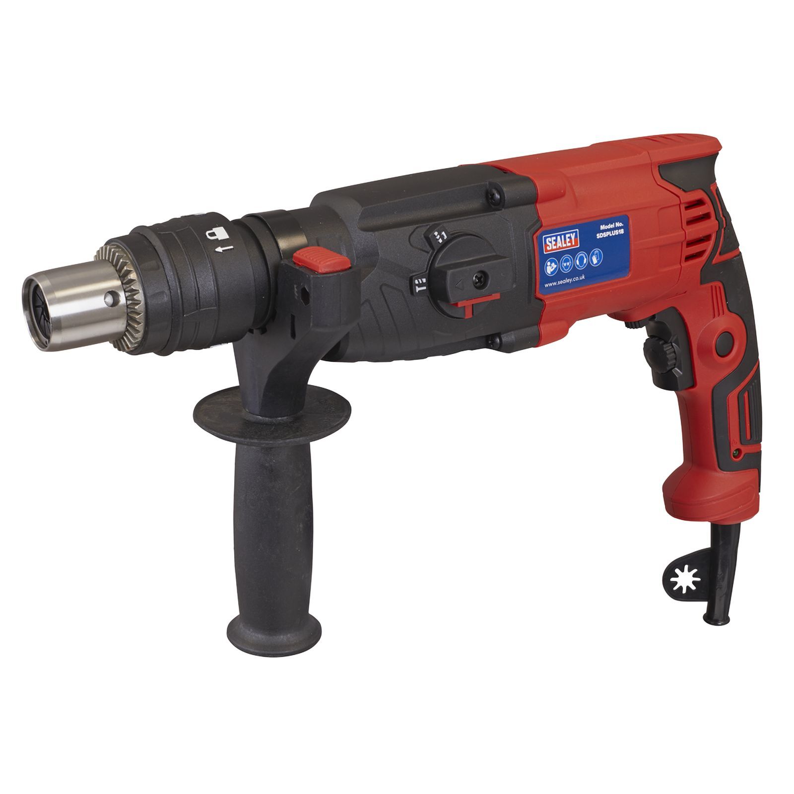 Sealey Rotary Hammer Drill SDS Plus 18mm 750W/230V - SDSPLUS18