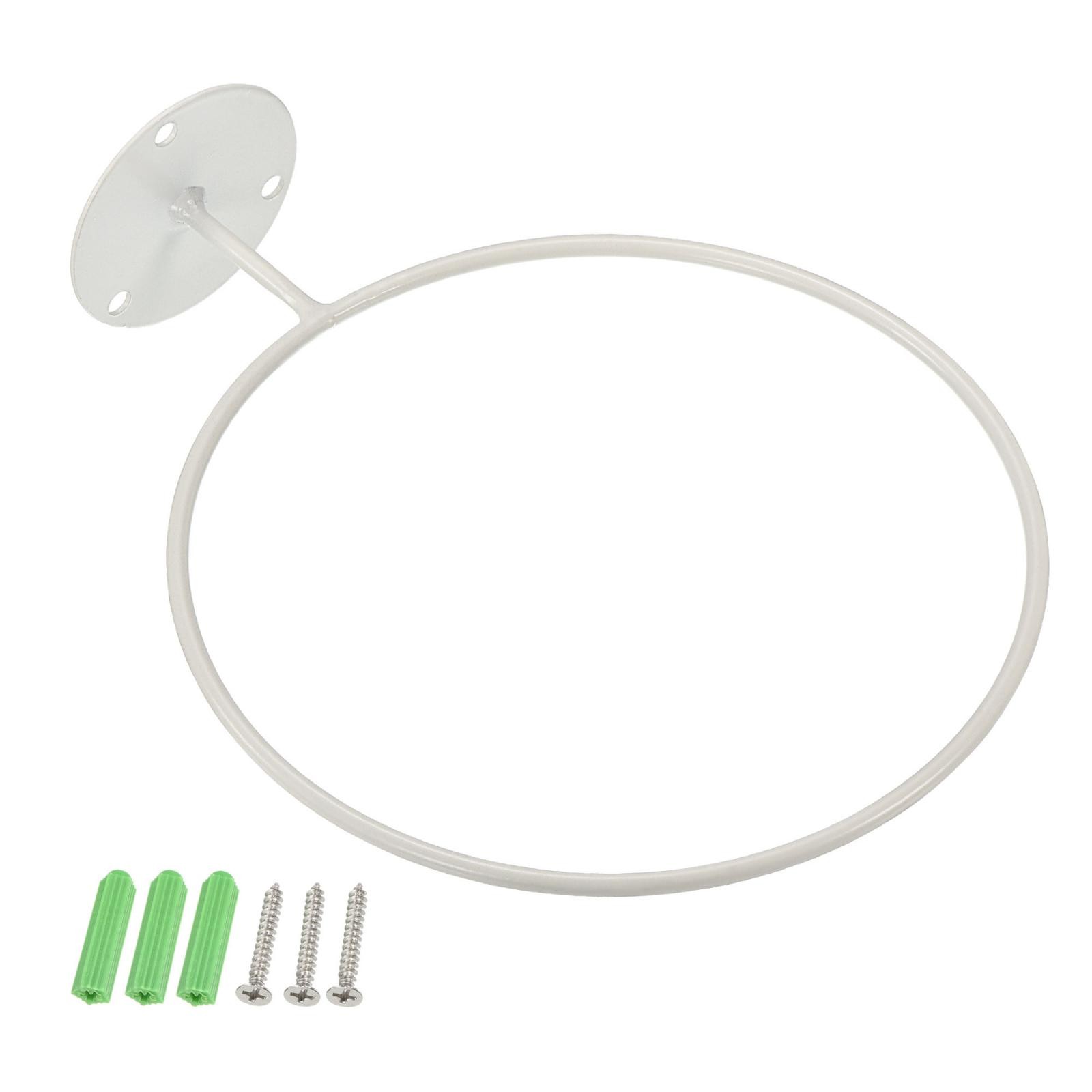 3pcs 7.25'' Flower Pot Holder, Ring Wall Mounted Plant Stand Rack, White