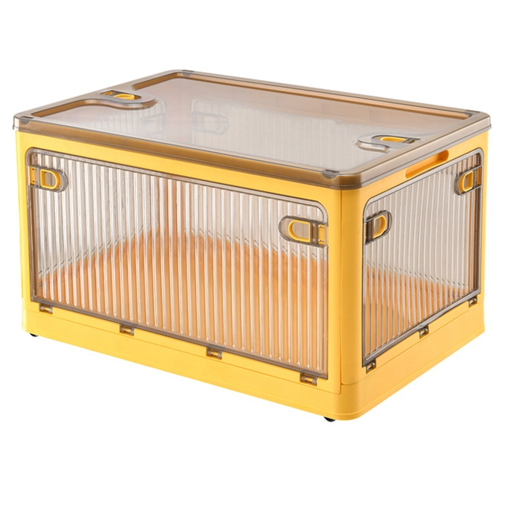 Capacity Folding Storage Box - Stackable Thickened Plastic Organizer4550