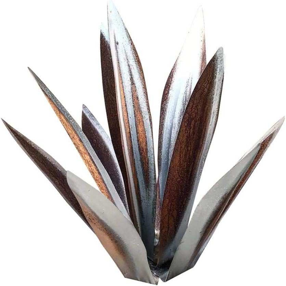 3X(Tequila Rustic Sculpture, DIY Metal Agave Plant,Rustic Hand Painted7838