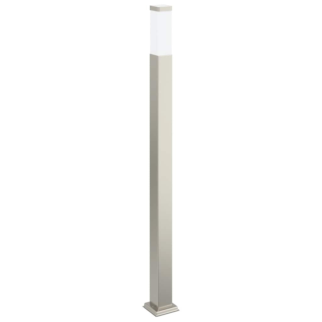 Bollard Light 110cm Stainless Steel Silver IP44 Outdoor Garden vidaXL