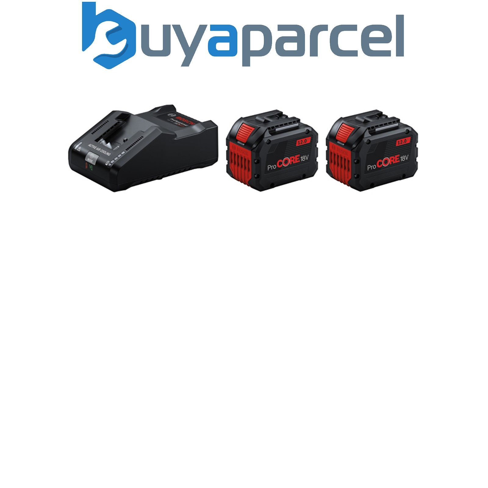 Bosch PRO Starter Set 2 x ProCORE18V 12.0Ah + GAL 18V-160 Carton box 1600A02T5X
